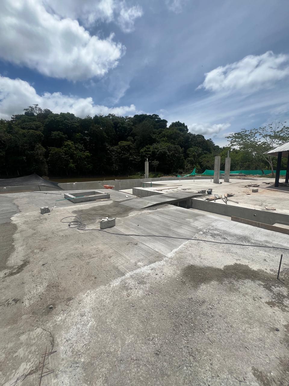 Zona social — losas y estructura